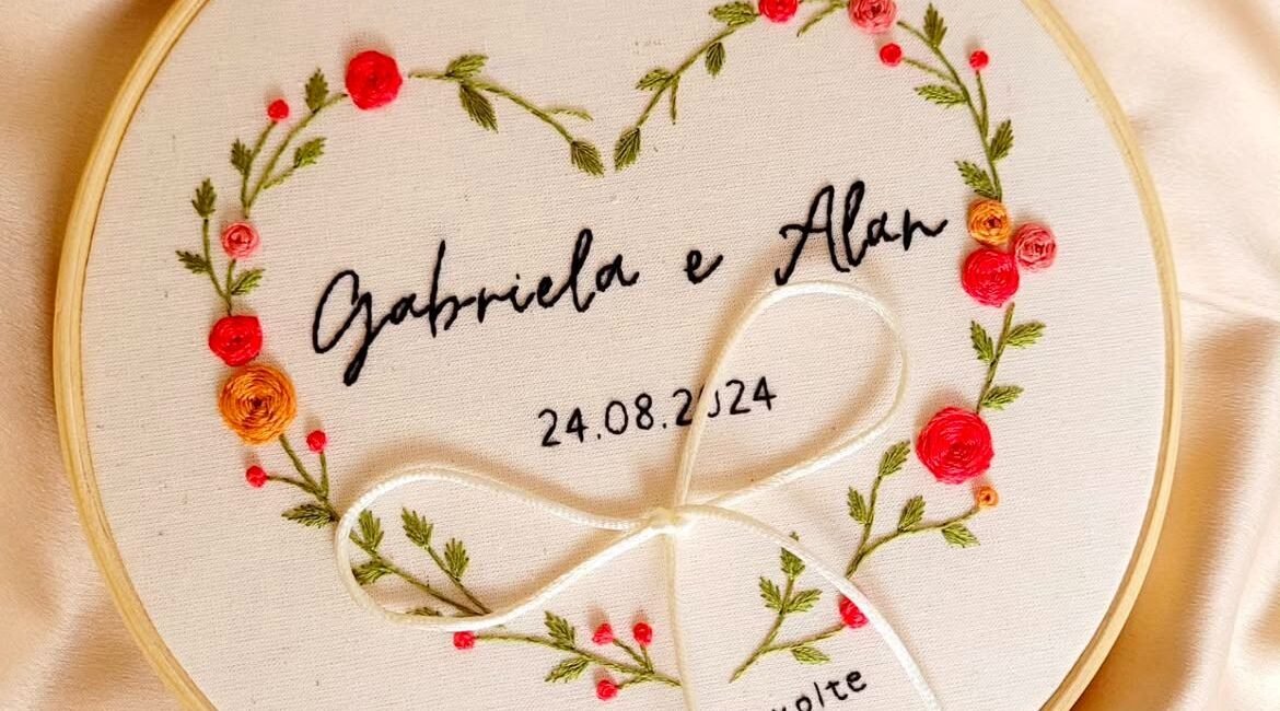 Do porta-alianças ao quadro de recordação: como transformar o bordado do casamento em uma peça de memória eterna